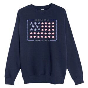 Locals Only (LI) Long Island The Shell Freedom Crewneck (NAVY)